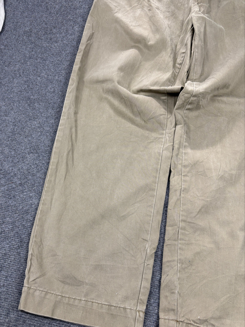 Vintage Polo Ralph Lauren Pants Men's 31 x 30 in Khaki Baggy Chino Trousers