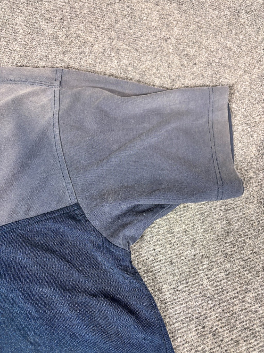 Vintage 90s Nike 1/4 Zip Jersey Men’s L Navy Blue Yellow Hex Badge Swoosh 2 Texture