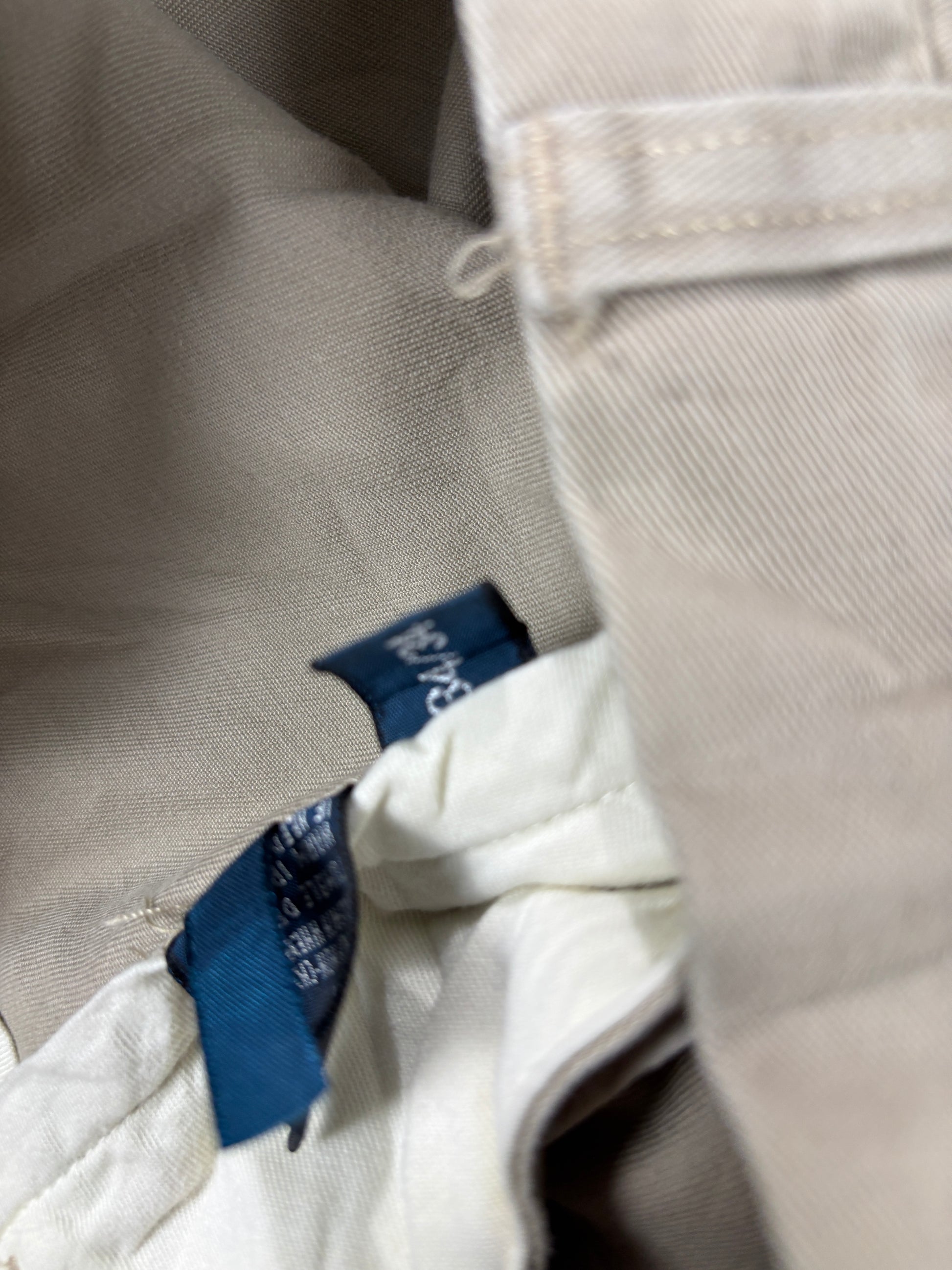 Vintage Polo Ralph Lauren Pants Men's 34 in Grey Wide Chino Trousers