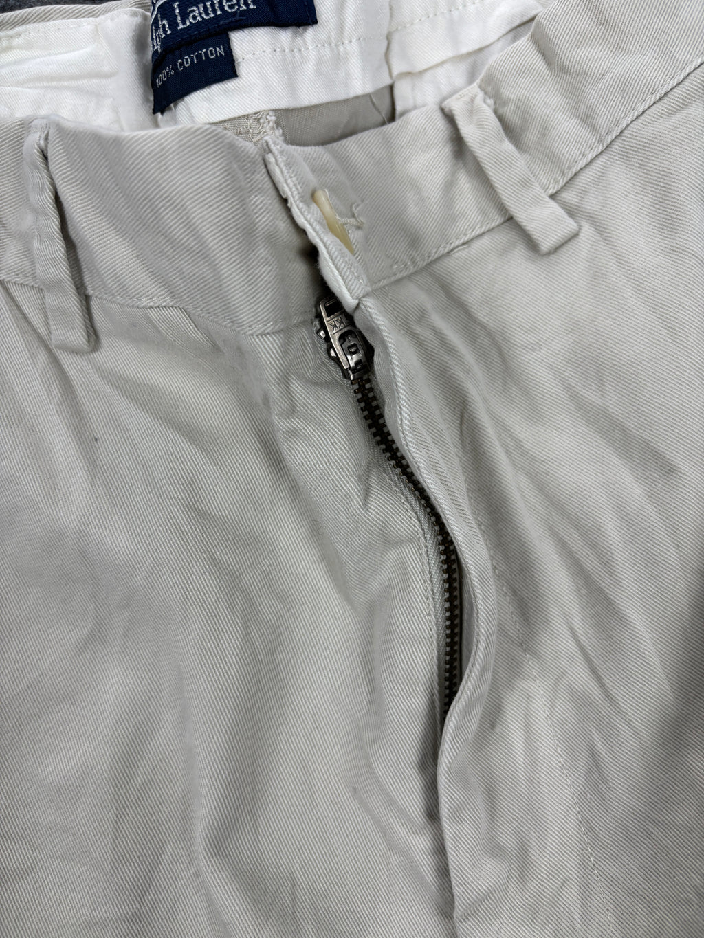 90s Polo Ralph Lauren Pants Men's 38 in Grey Baggy Chino Trousers