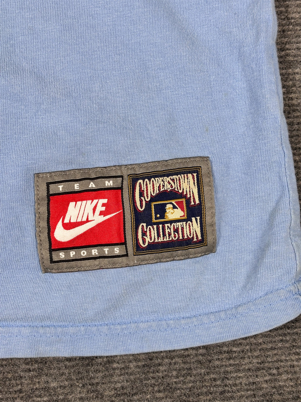 Vintage 90s/Y2K Nike T-Shirt Men’s XL Blue Cotton Minnesota Twins Baseball Patch Cooperstown Collection