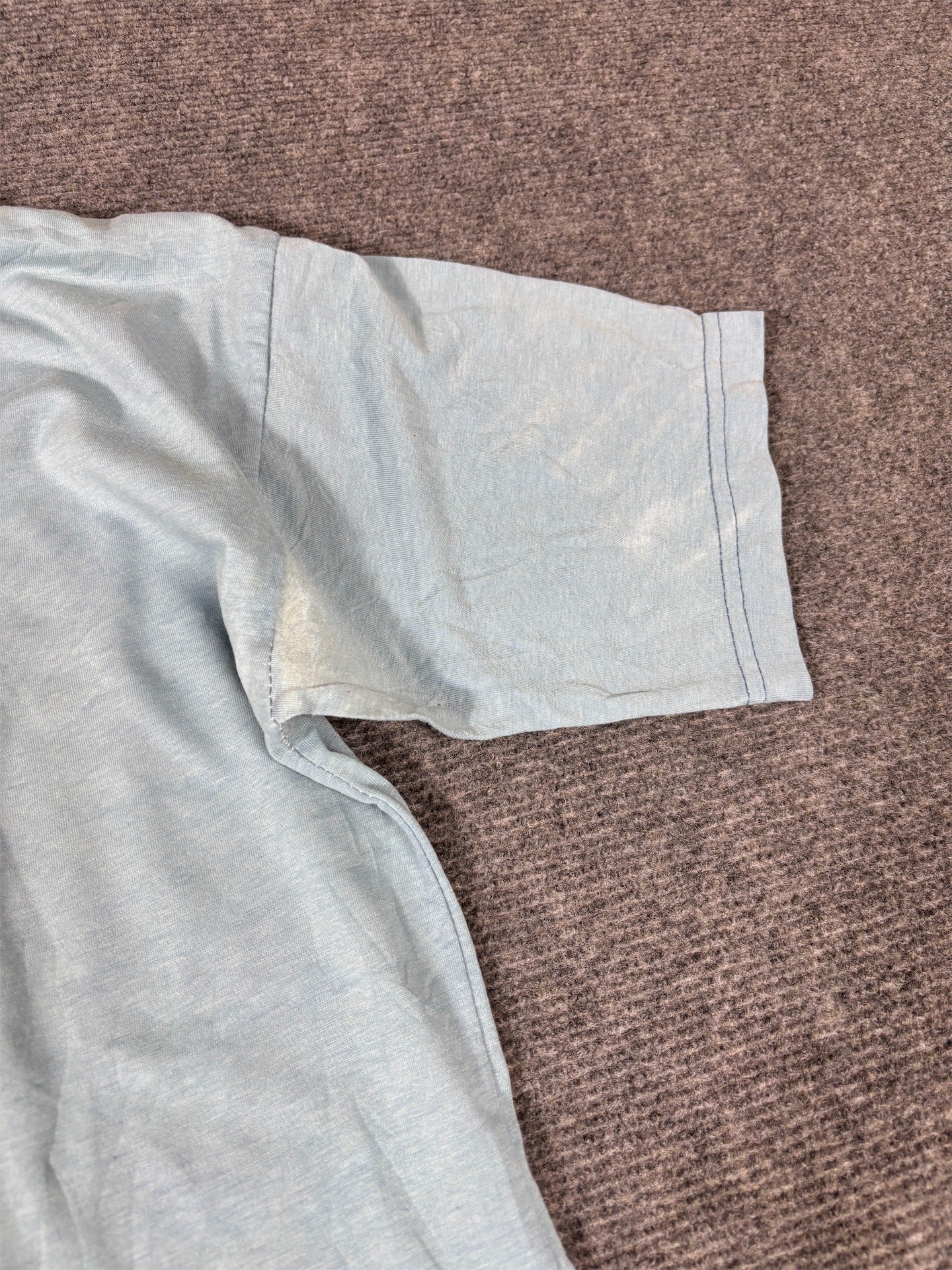 Vintage 90s Nike T-Shirt Women’s M Blue Centre Box Logo Classic Crew Neck