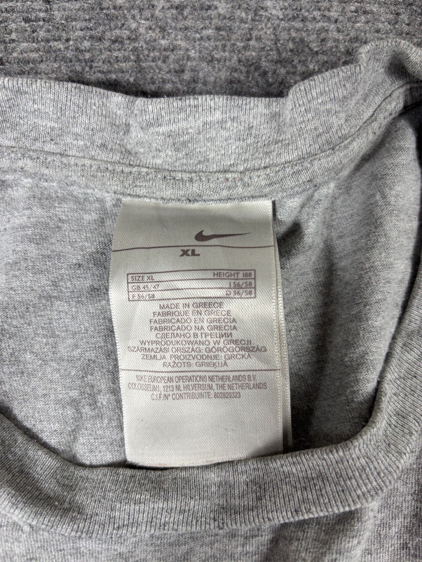 Vintage Y2K Nike Just Do It T-Shirt Men’s XL Grey Basketball Nike Air Crew Neck