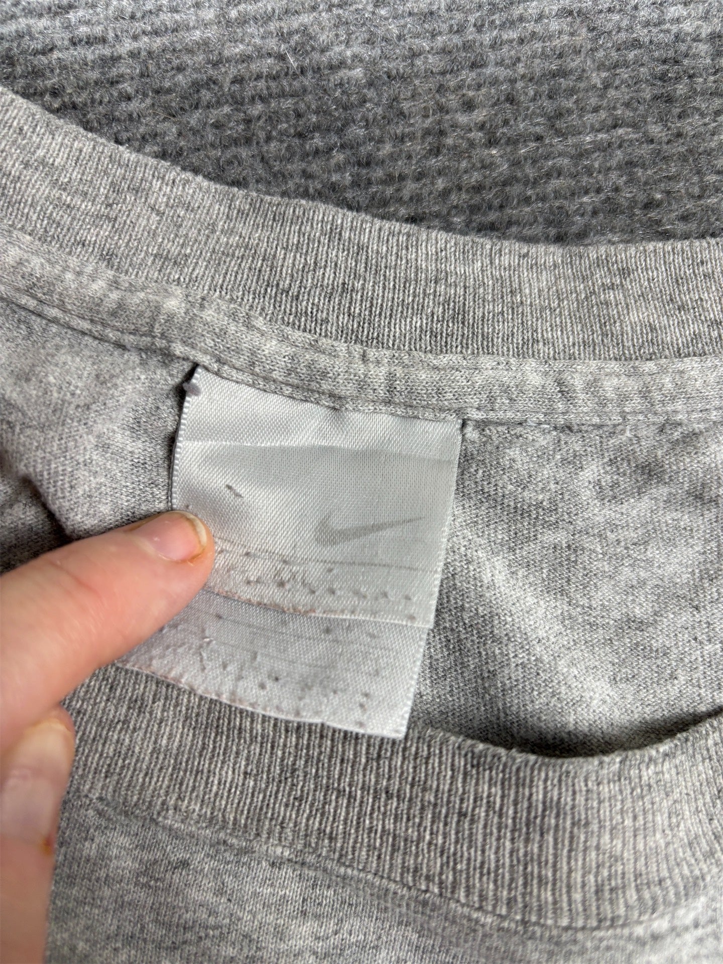 Vintage Y2K Nike T-Shirt Men’s XXL Grey Cotton Basketball Graphic Super Baggy Fit