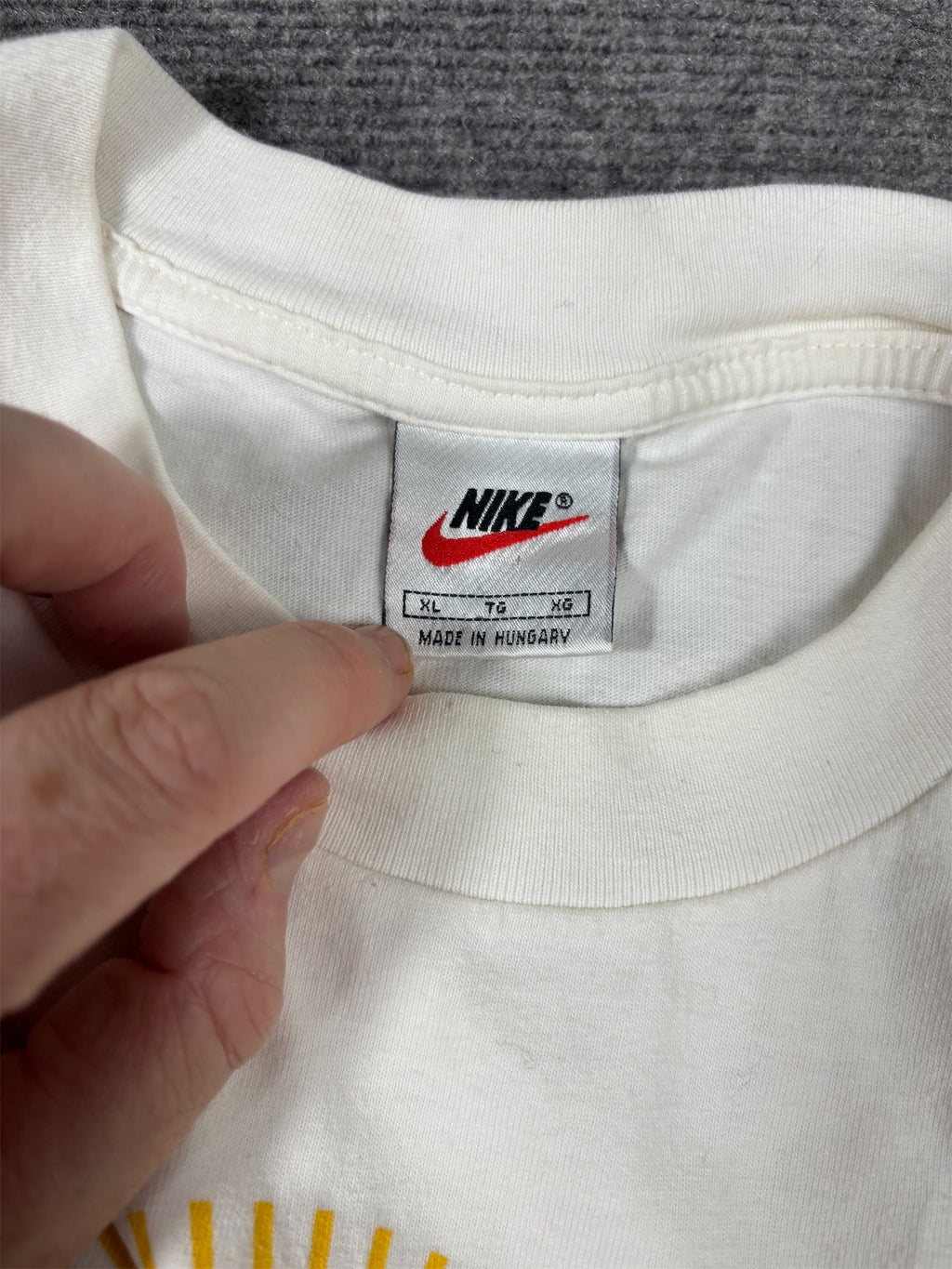 Vintage 90s Nike Tour De France T-Shirt Men’s XL White Cotton 1997 Crew Neck