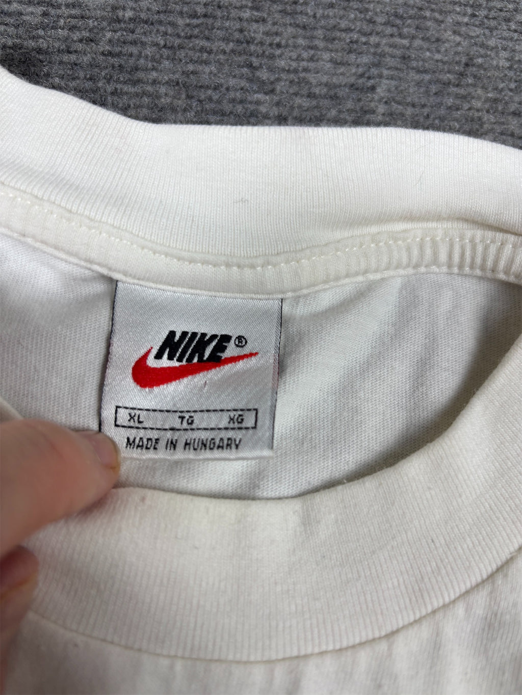 Vintage 90s Nike Tour De France T-Shirt Men’s XL White Cotton 1997 Crew Neck