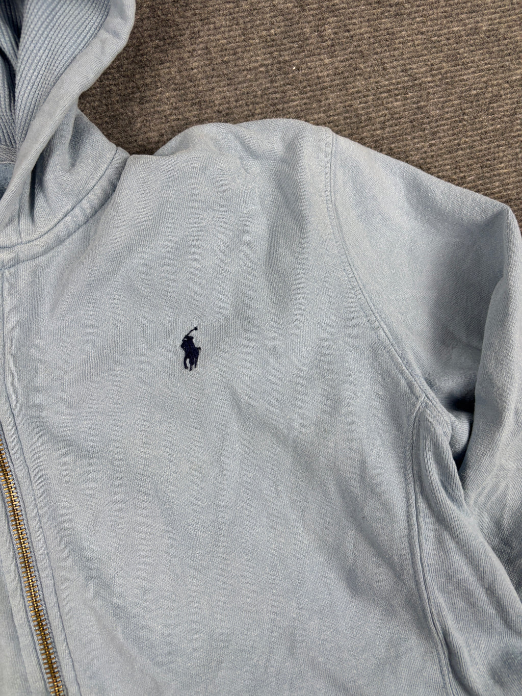 Vintage Polo Ralph Lauren Hoodie Women's Small Blue Small Pony