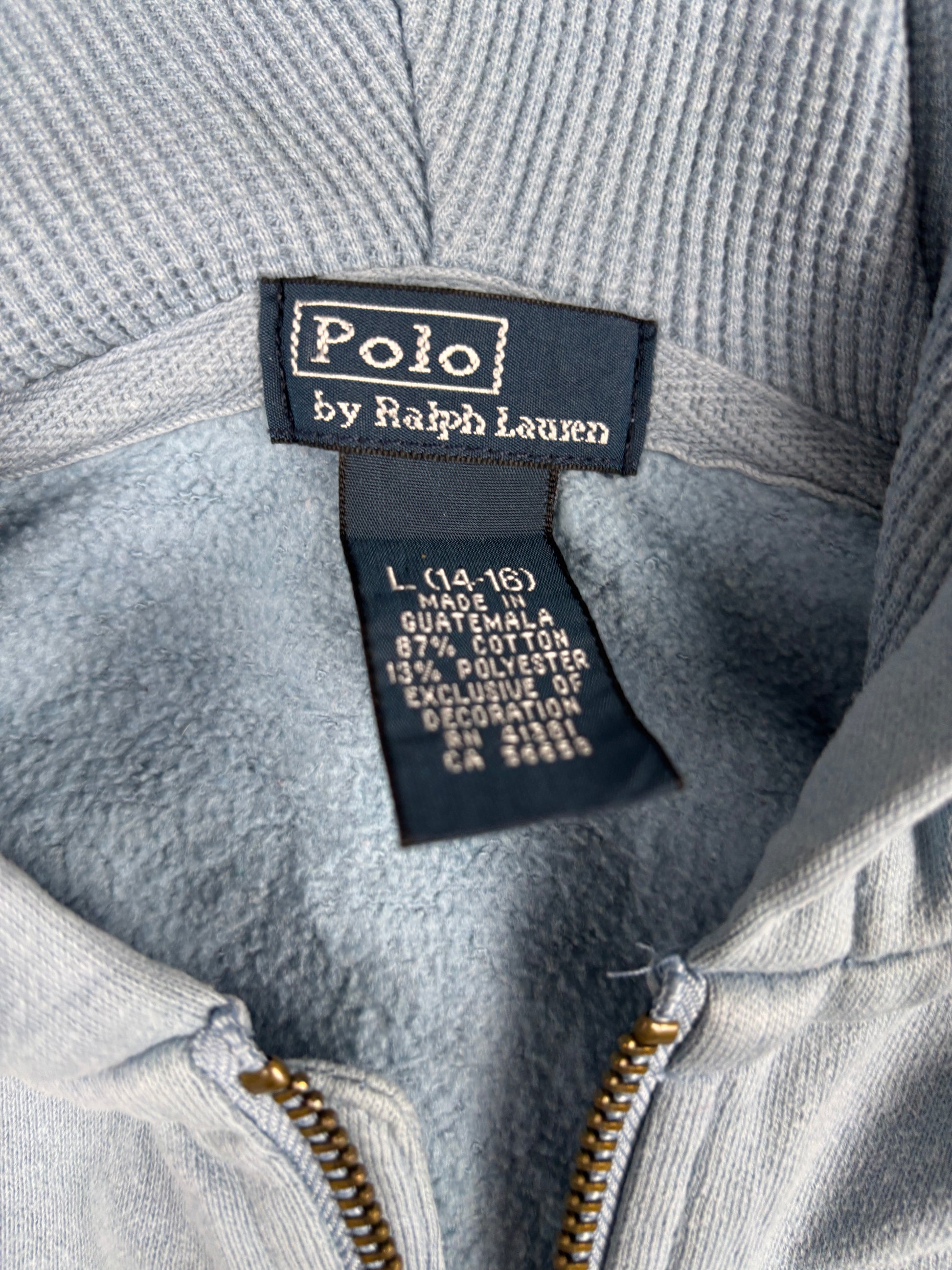 Vintage Polo Ralph Lauren Hoodie Women's Small Blue Small Pony
