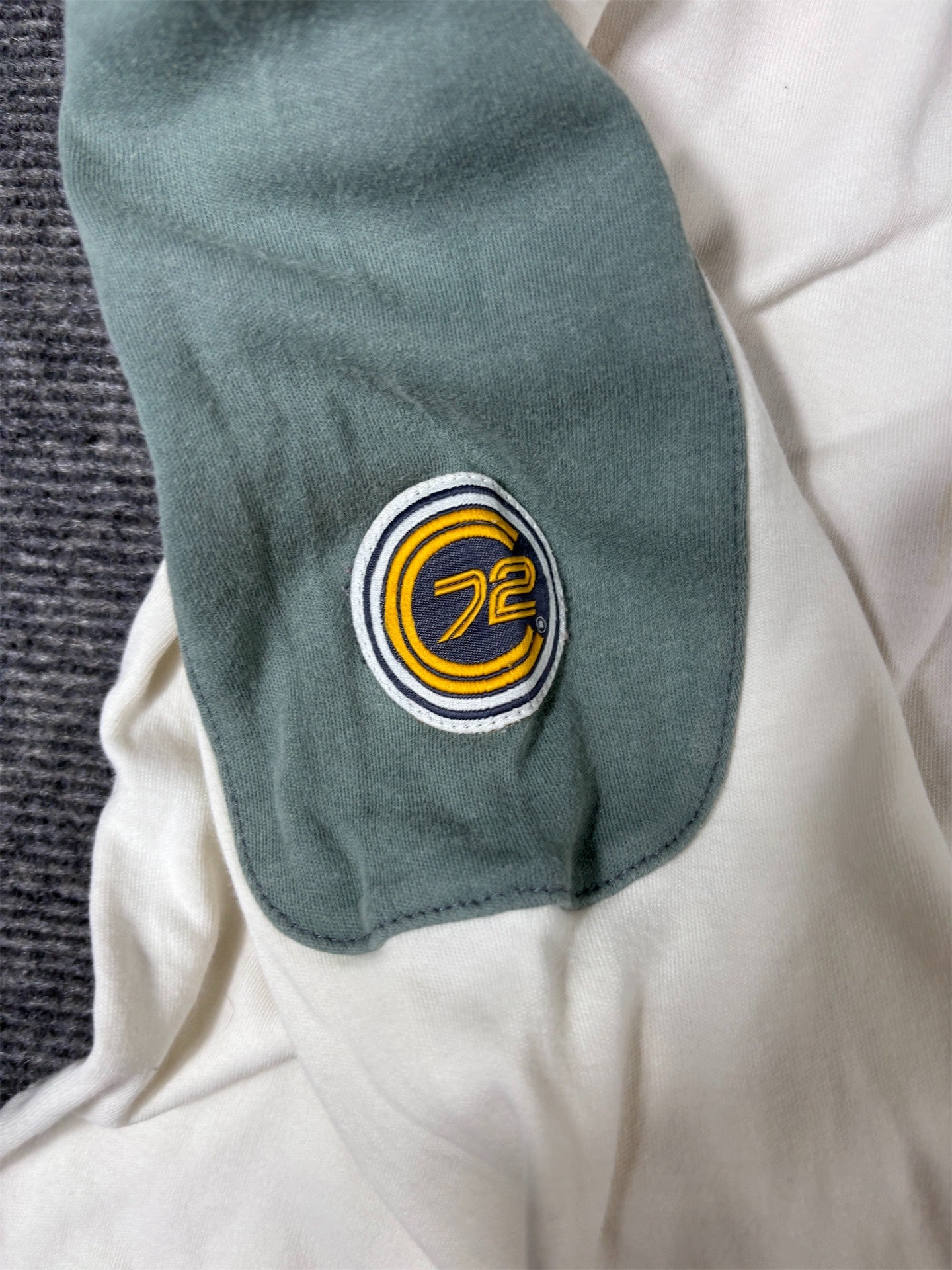 Vintage Y2K Nike Long Sleeve T-Shirt Men’s L White Cortez 72  Green Silver Swoosh Spell Out