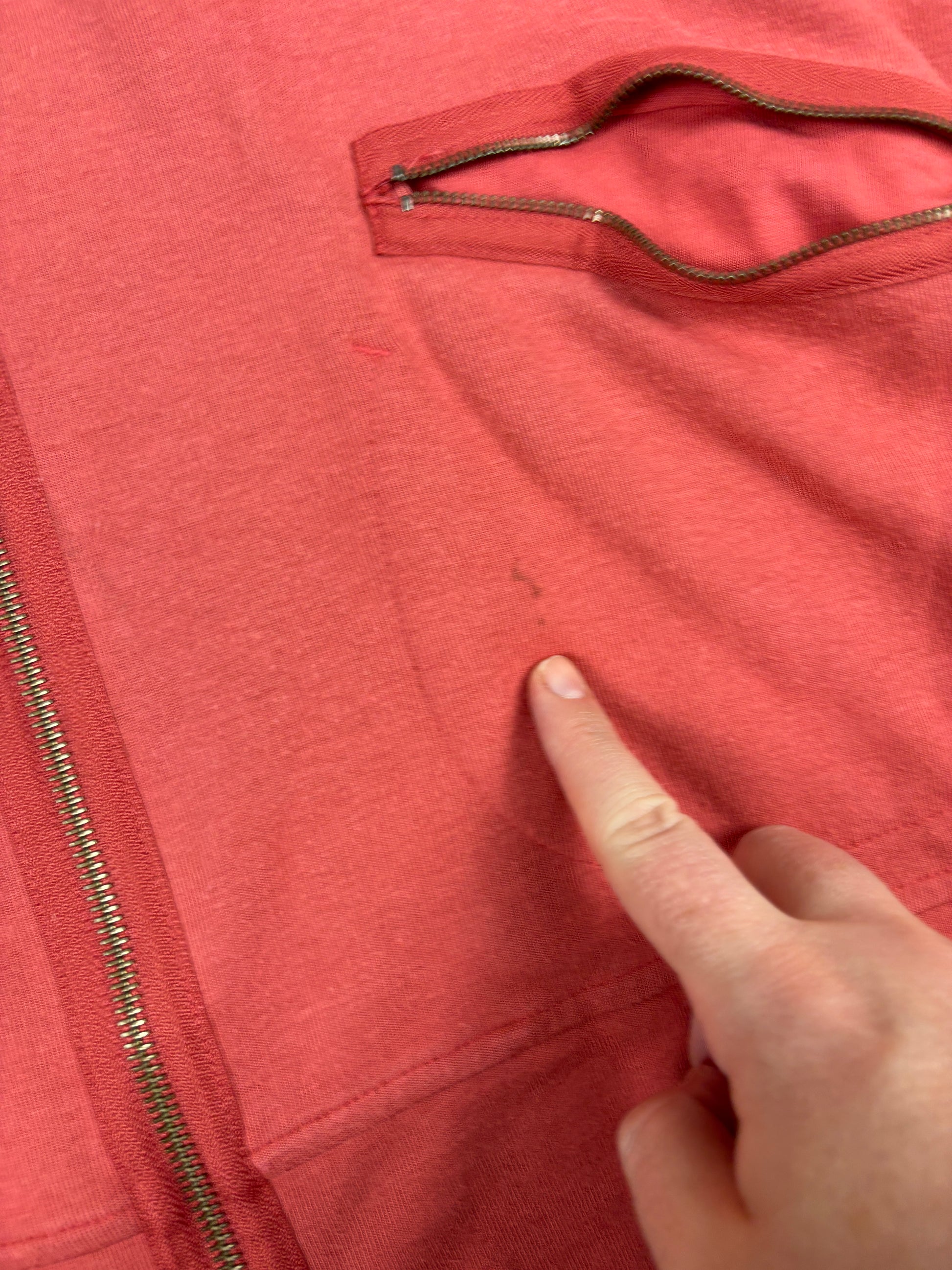 Vintage Y2K Nike Jacket WOmen's Small Pink Activewear Washed Cotton