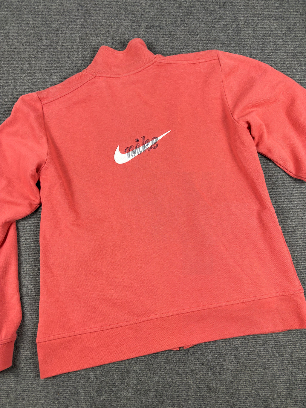 Vintage Y2K Nike Jacket WOmen's Small Pink Activewear Washed Cotton