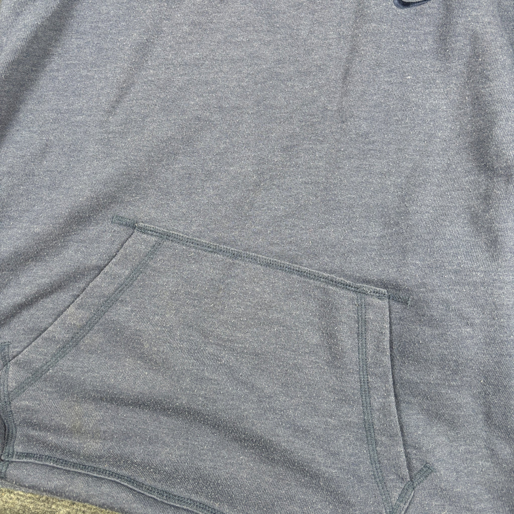 Vintage Y2K Nike Funnel Neck Jumper Women's Small Grey Blue Swoosh Logo