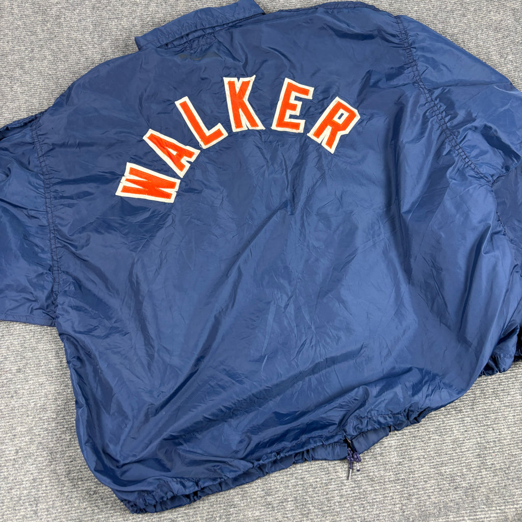 Vintage 60s Coaches Jacket Men's XL Navy Hand Sewn USA Baseball