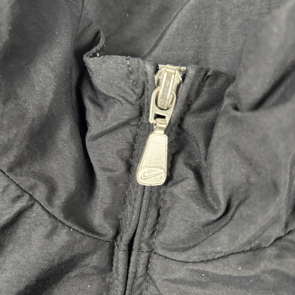 Vintage Nike Jacket Men's Medium Black Grey Full Zip 2000s Y2K