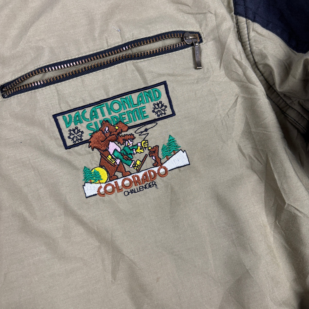 Vintage Colorado 1/4 Zip Jacket Men's Large Brown Embroidered Logo