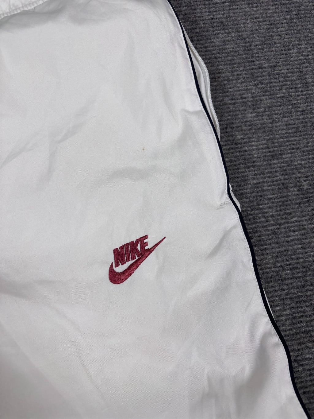 Vintage Y2K Nike 3/4 Track Pants Men’s M White Black Piping Bungee Hem Summer Windbreakers