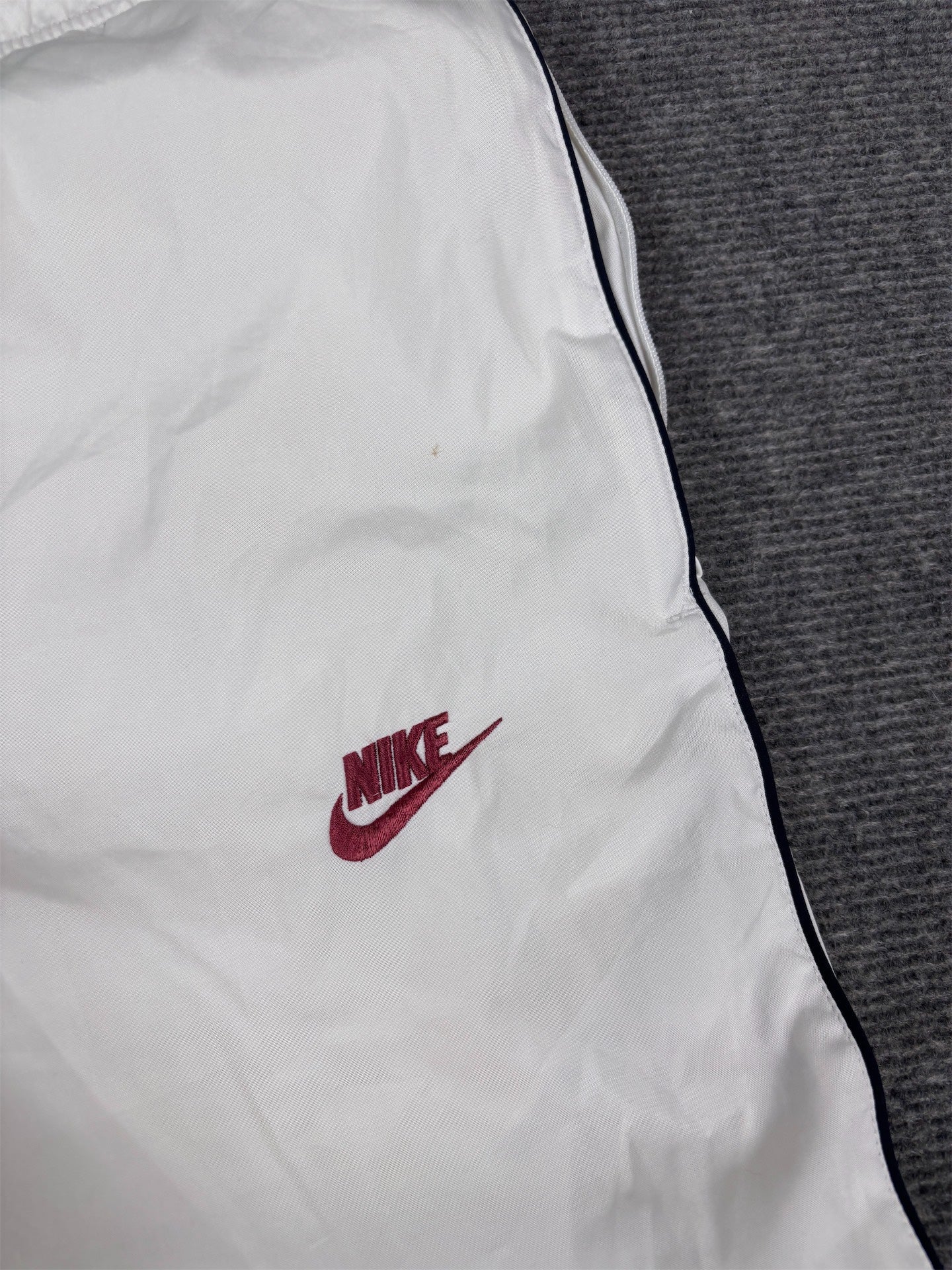 Vintage Y2K Nike 3/4 Track Pants Men’s M White Black Piping Bungee Hem Summer Windbreakers