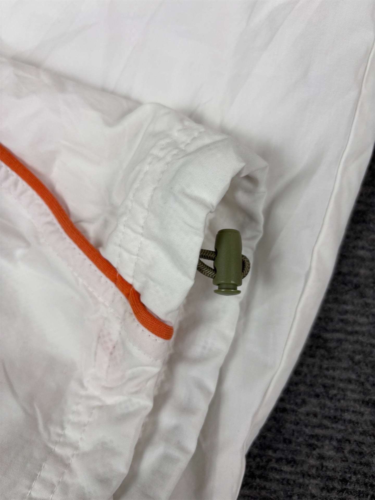 Vintage Y2K Adidas 3/4 Track Pants Men’s M White Orange Summer Cargo Bungee Tabs