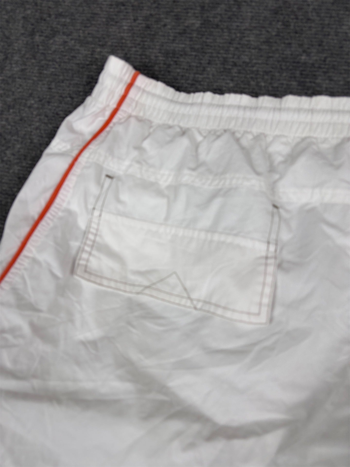 Vintage Y2K Adidas 3/4 Track Pants Men’s M White Orange Summer Cargo Bungee Tabs