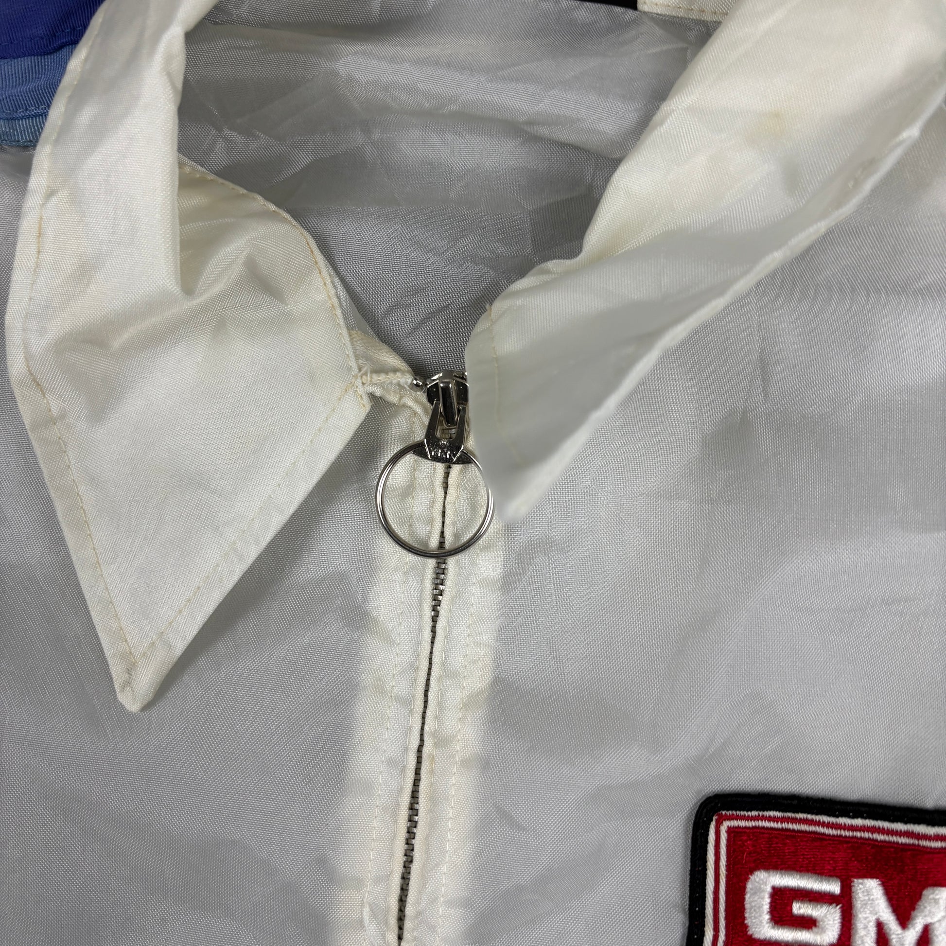 Vintage GMC Trucks Jacket Men's XL White Sheer Windbreaker