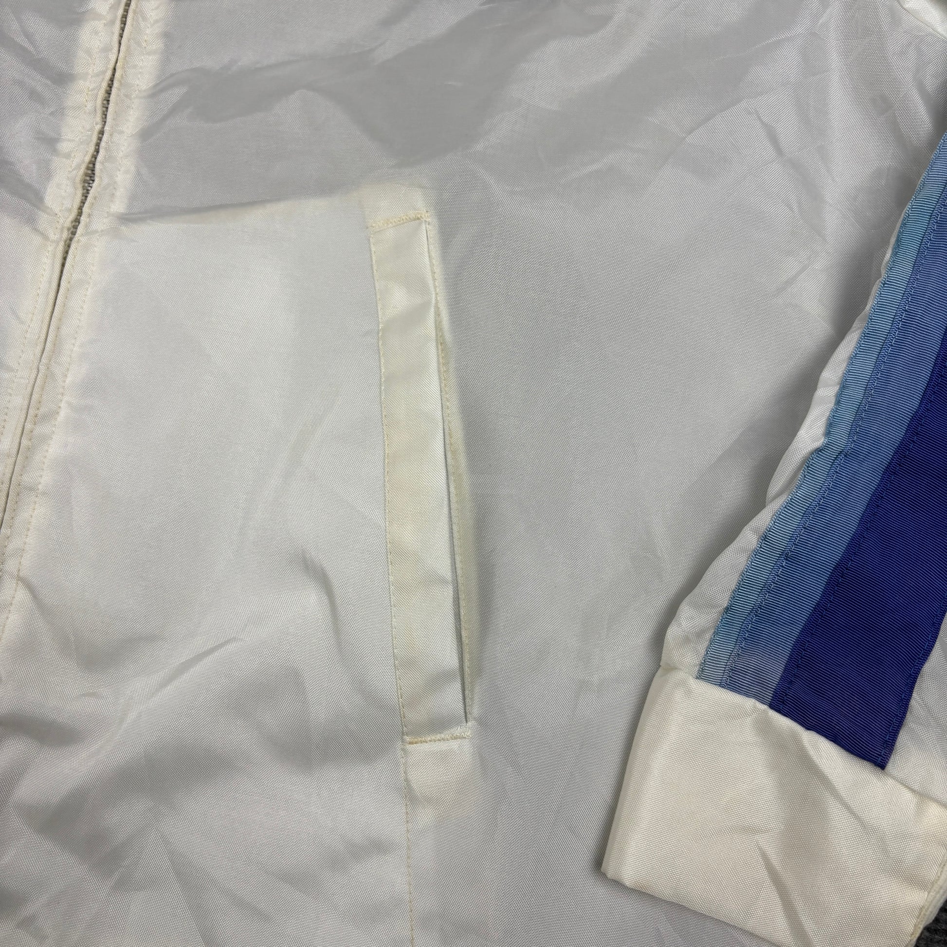 Vintage GMC Trucks Jacket Men's XL White Sheer Windbreaker