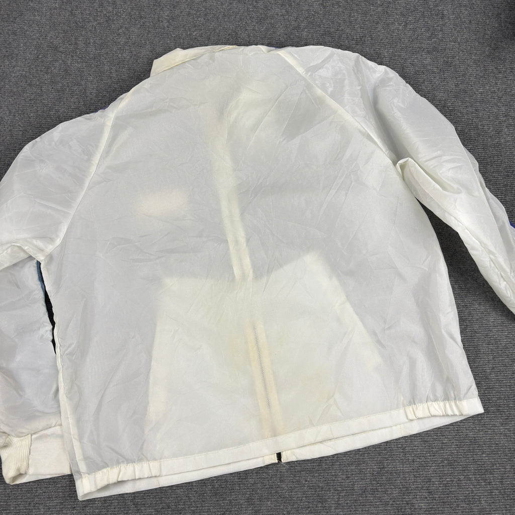 Vintage GMC Trucks Jacket Men's XL White Sheer Windbreaker