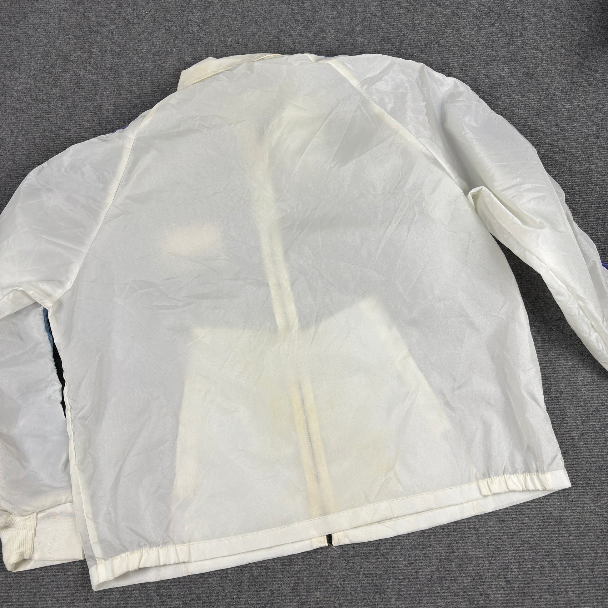 Vintage GMC Trucks Jacket Men's XL White Sheer Windbreaker