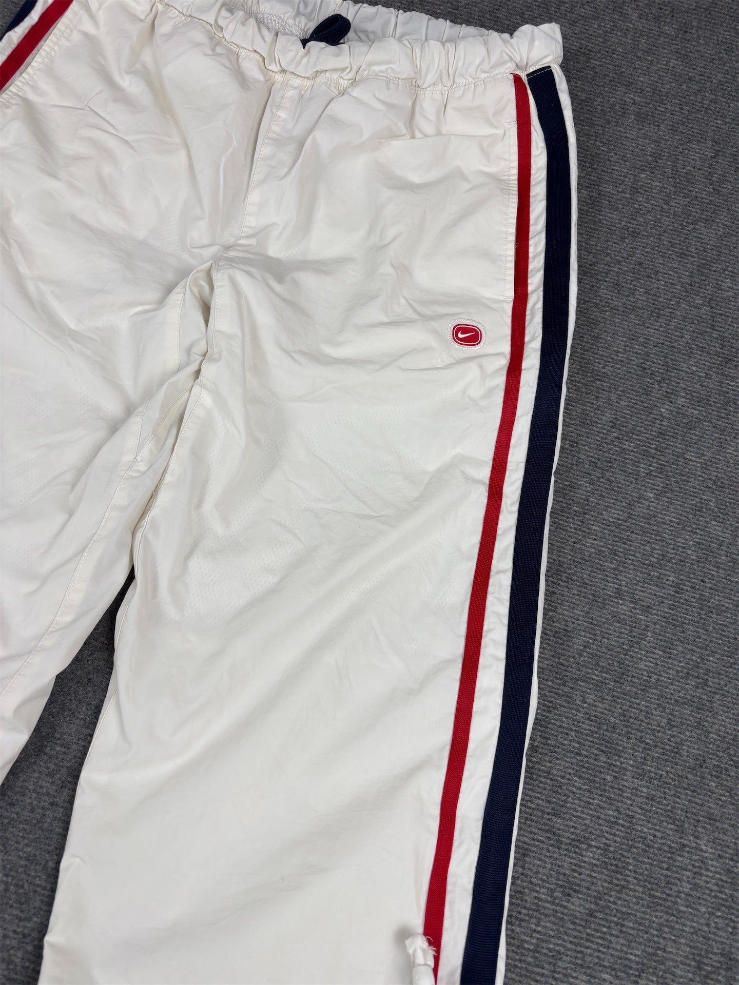 Vintage Y2K Nike Cortez 3/4 Track Pants Men’s M White Blue Red Bungee Tab