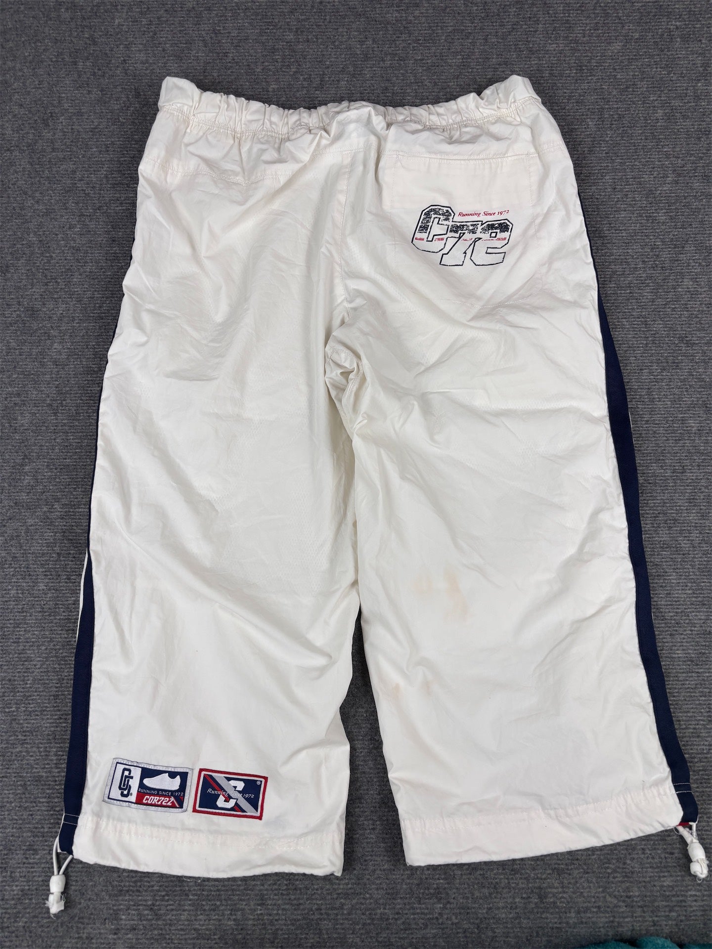 Vintage Y2K Nike Cortez 3/4 Track Pants Men’s M White Blue Red Bungee Tab
