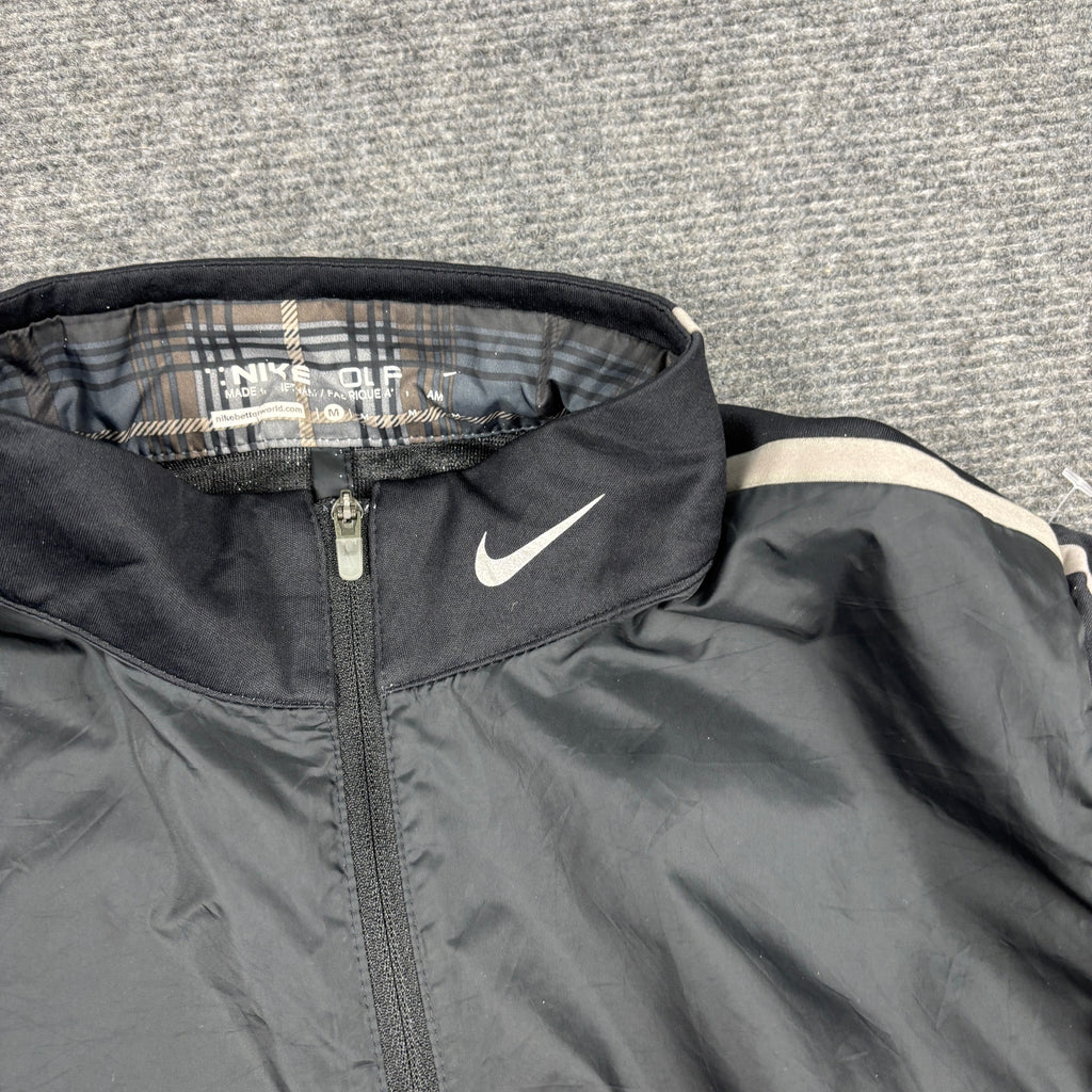 Nike Golf 1/4 Zip Windbreaker Jacket Men's Medium Black