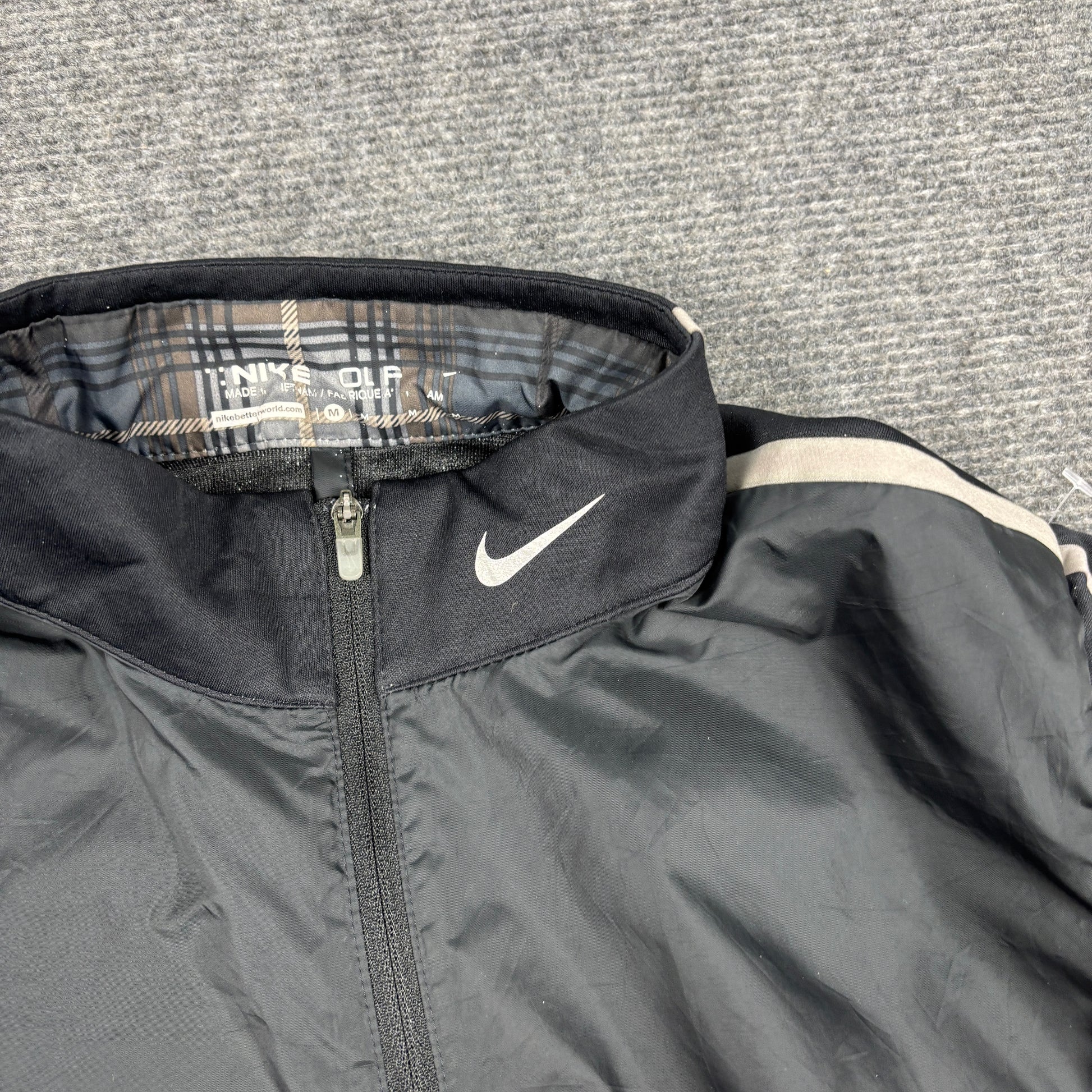 Nike Golf 1/4 Zip Windbreaker Jacket Men's Medium Black