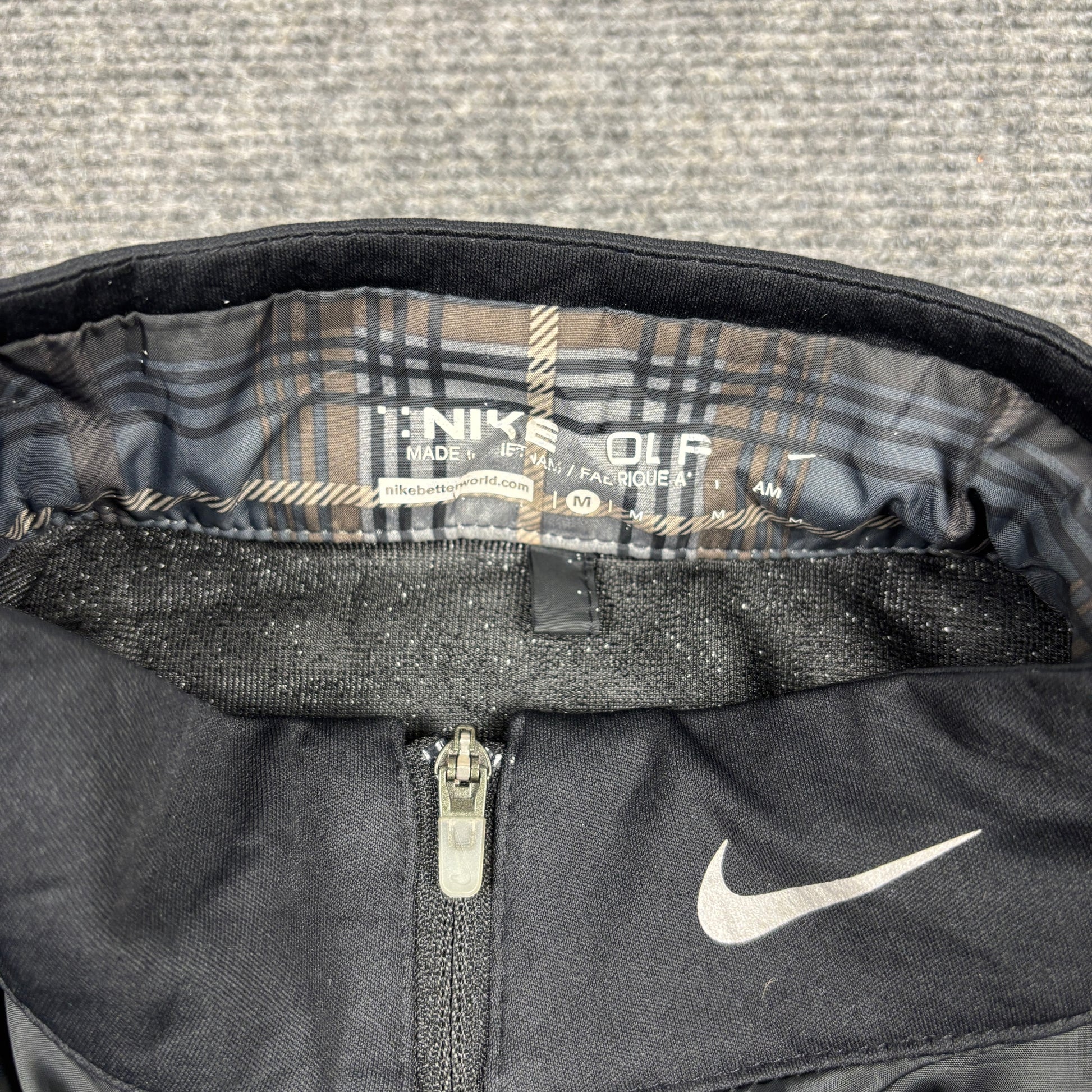Nike Golf 1/4 Zip Windbreaker Jacket Men's Medium Black