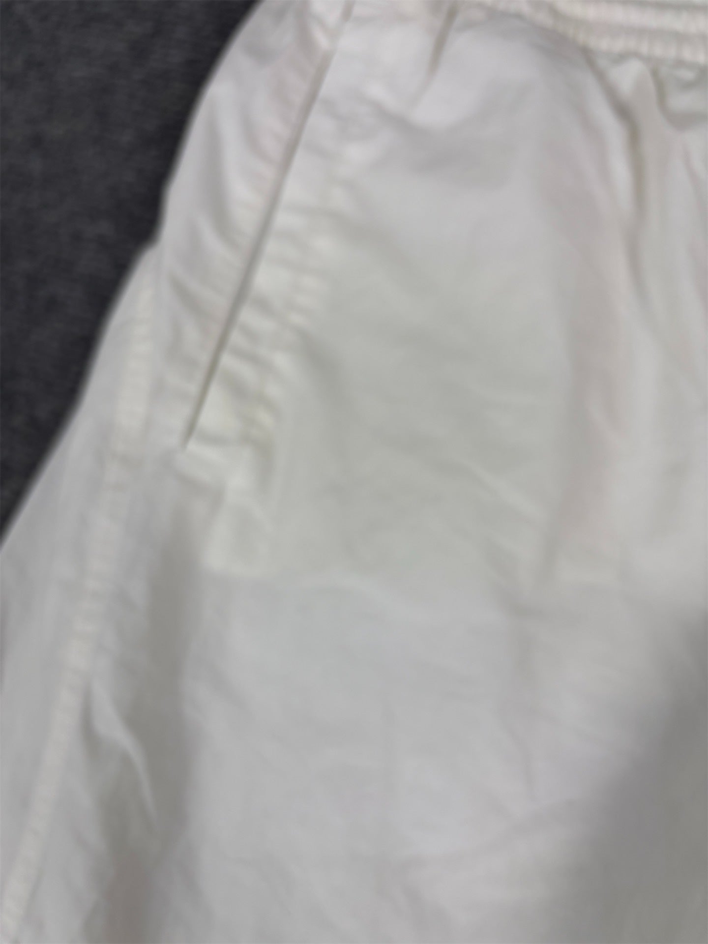 Vintage Y2K Adidas 3/4 Track Pants Men’s L White Black 3-Stripe Windbreakers Bungee Ankle