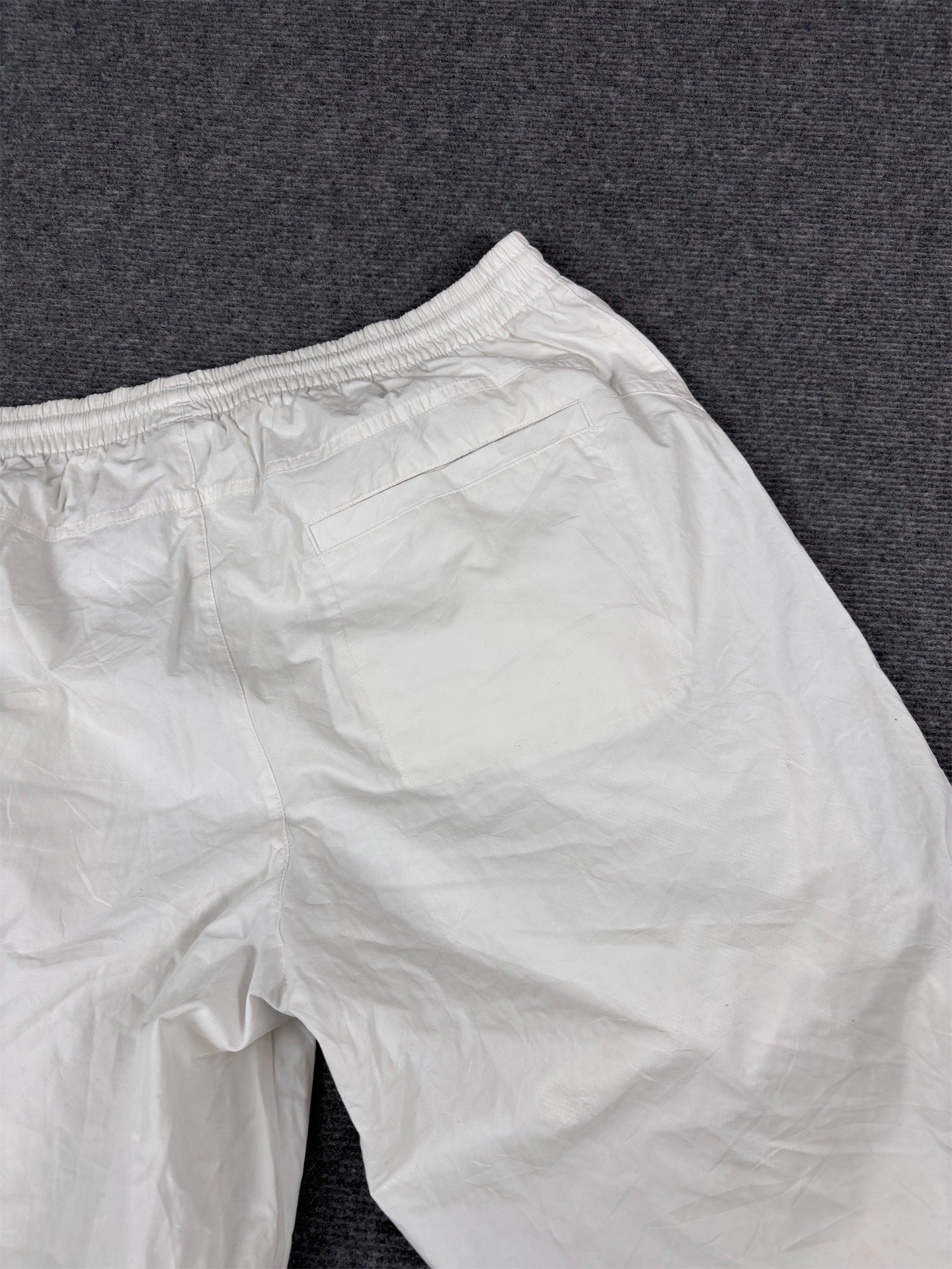 Vintage Y2K Adidas 3/4 Track Pants Men’s L White Black 3-Stripe Windbreakers Bungee Ankle