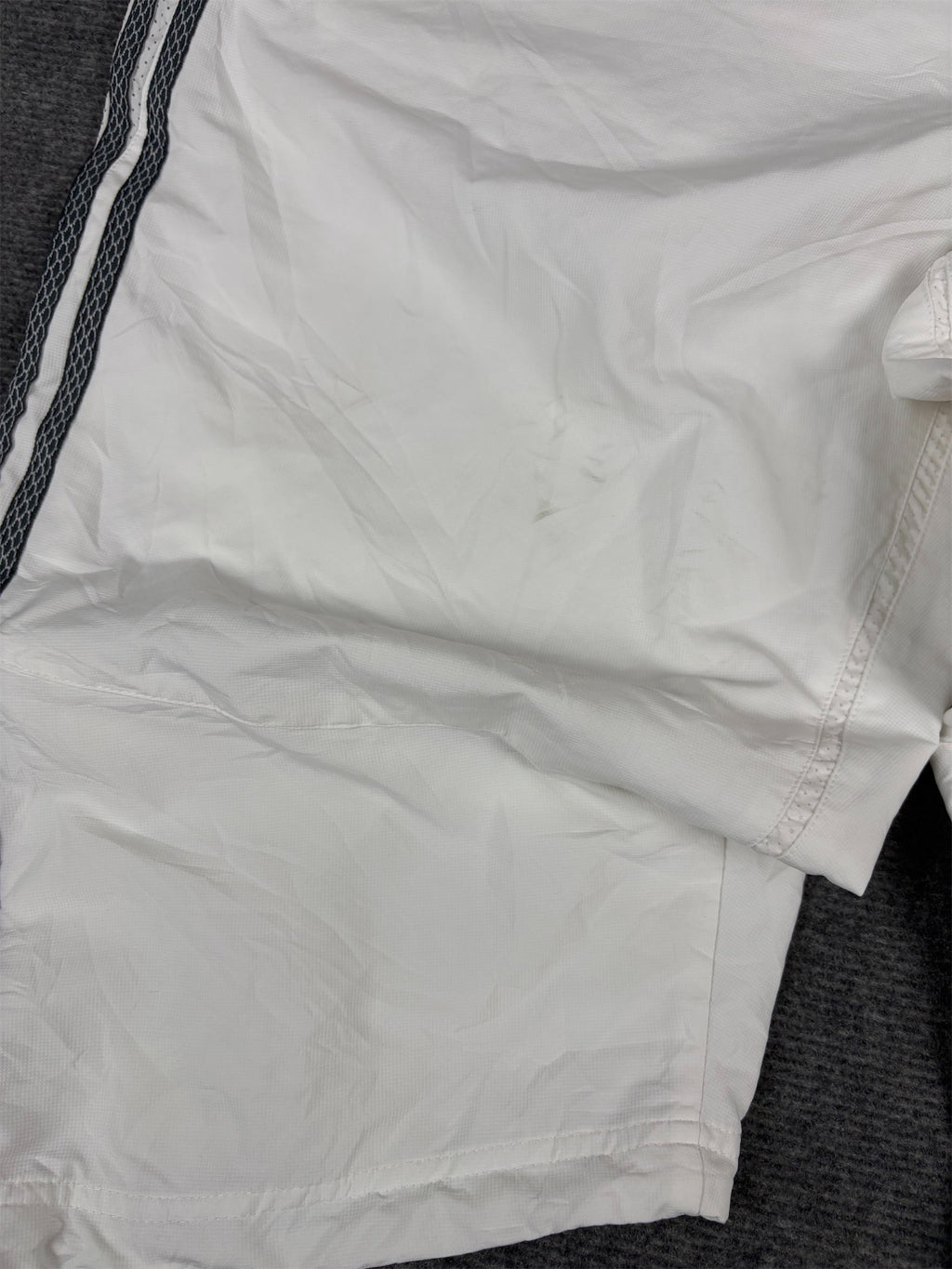 Vintage Y2K Adidas 3/4 Track Pants Men’s XXL White Grey 3-Stripe Bungee Tabs