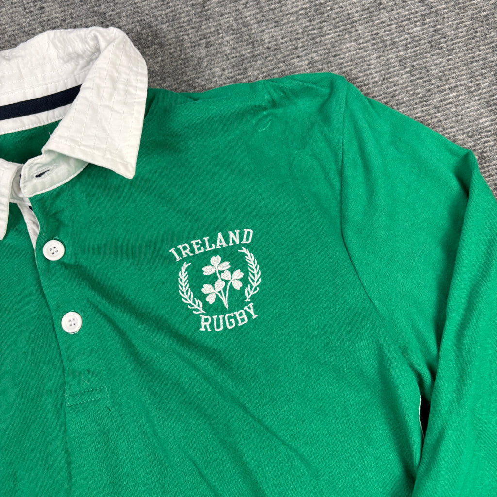 Ireland Rugby Shirt Men's Small Green White Long Sleeve