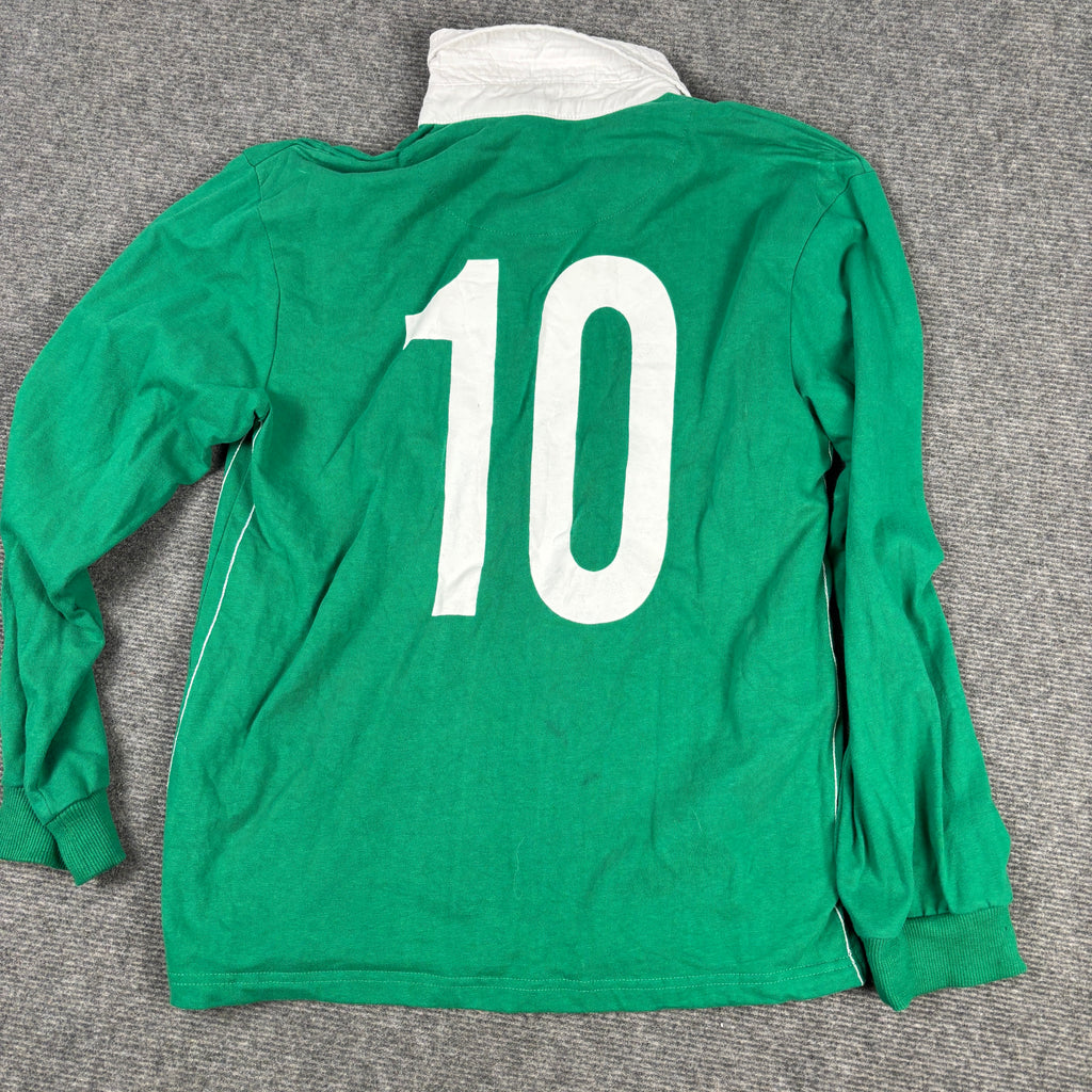 Ireland Rugby Shirt Men's Small Green White Long Sleeve