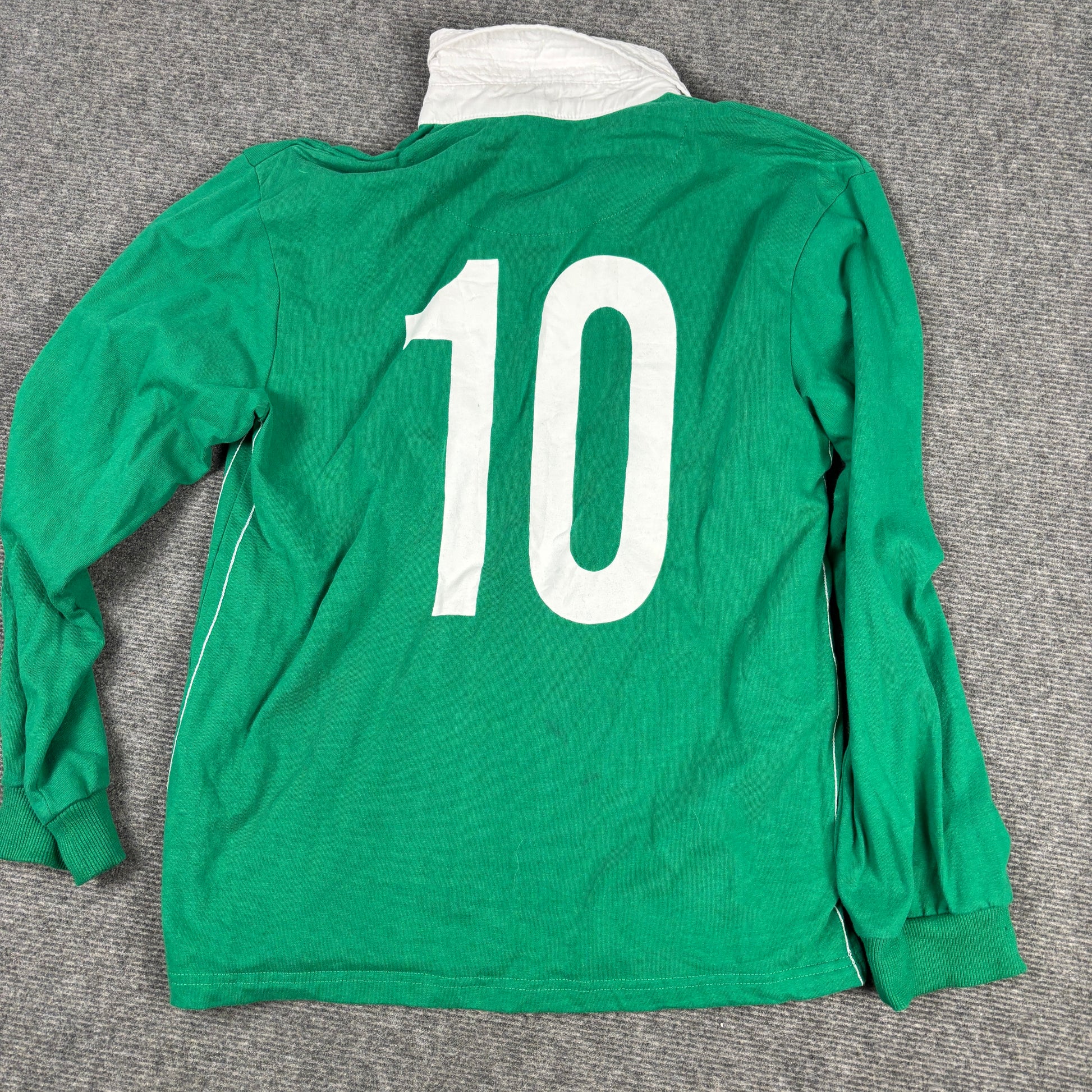 Ireland Rugby Shirt Men's Small Green White Long Sleeve