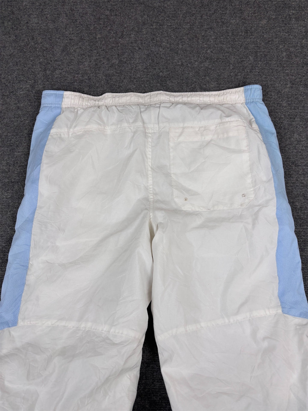 Vintage Y2K Nike 3/4 Track Pants Men’s L White Blue Bungee Tabs Windbreakers