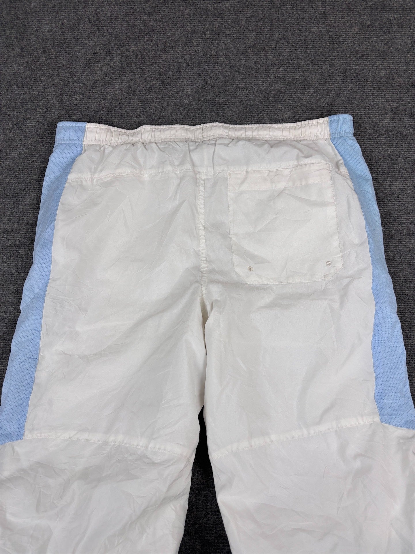 Vintage Y2K Nike 3/4 Track Pants Men’s L White Blue Bungee Tabs Windbreakers