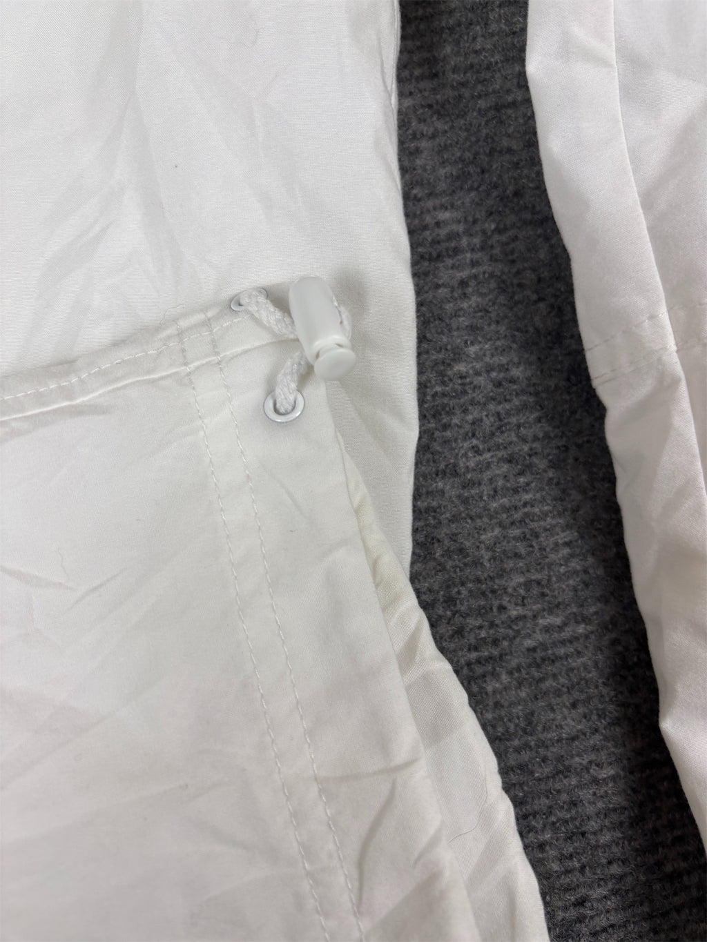 Vintage Y2K Nike 3/4 Track Women’s S White Silver Bungee Tab Windbreakers