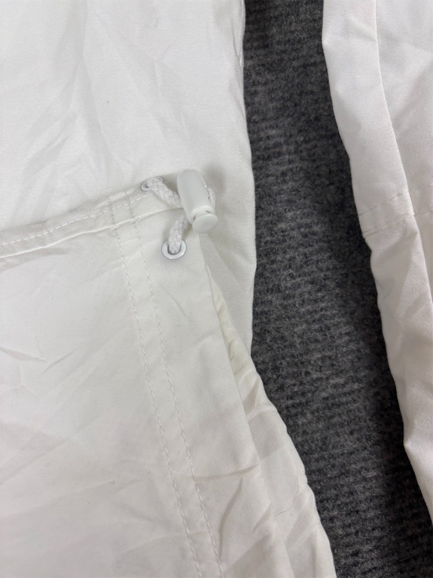 Vintage Y2K Nike 3/4 Track Women’s S White Silver Bungee Tab Windbreakers