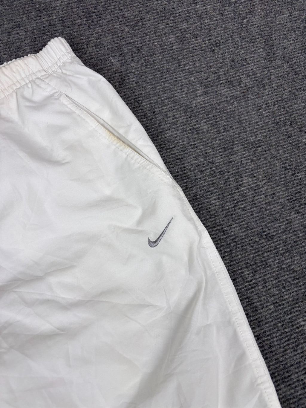 Vintage Y2K Nike 3/4 Track Women’s S White Silver Bungee Tab Windbreakers