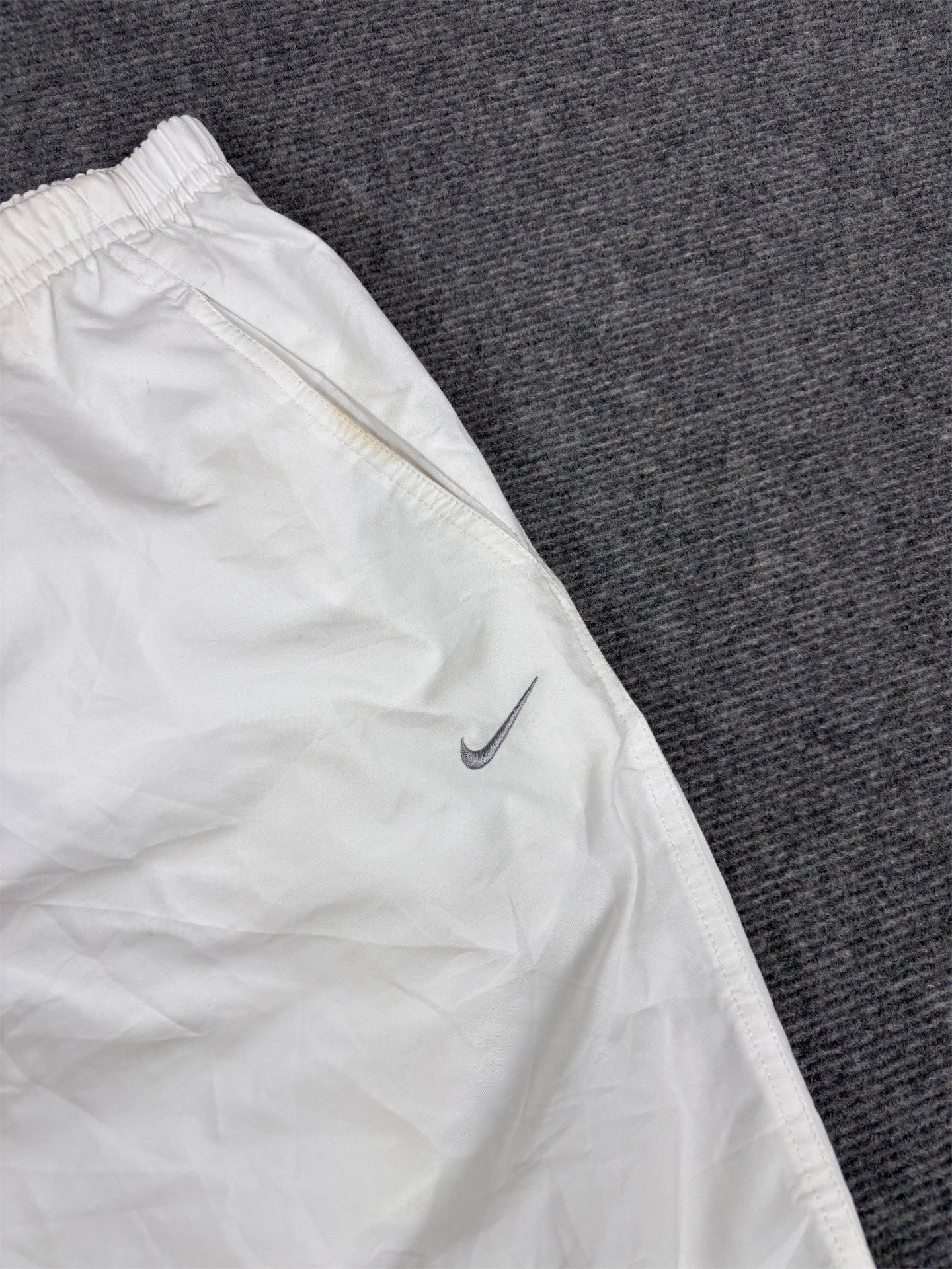 Vintage Y2K Nike 3/4 Track Women’s S White Silver Bungee Tab Windbreakers
