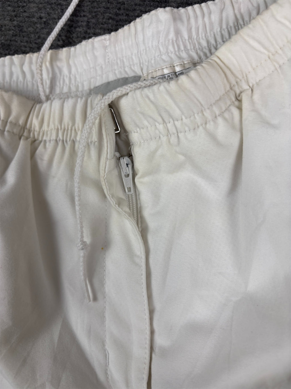 Vintage Y2K Nike 3/4 Track Women’s S White Silver Bungee Tab Windbreakers