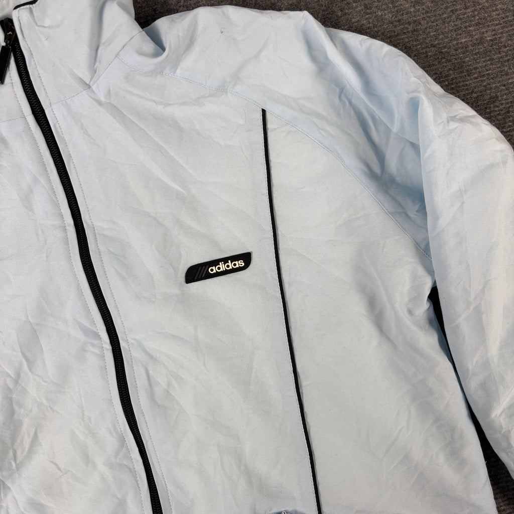 Vintage 00s Adidas Activewear Jacket Women's Medium Baby Blue