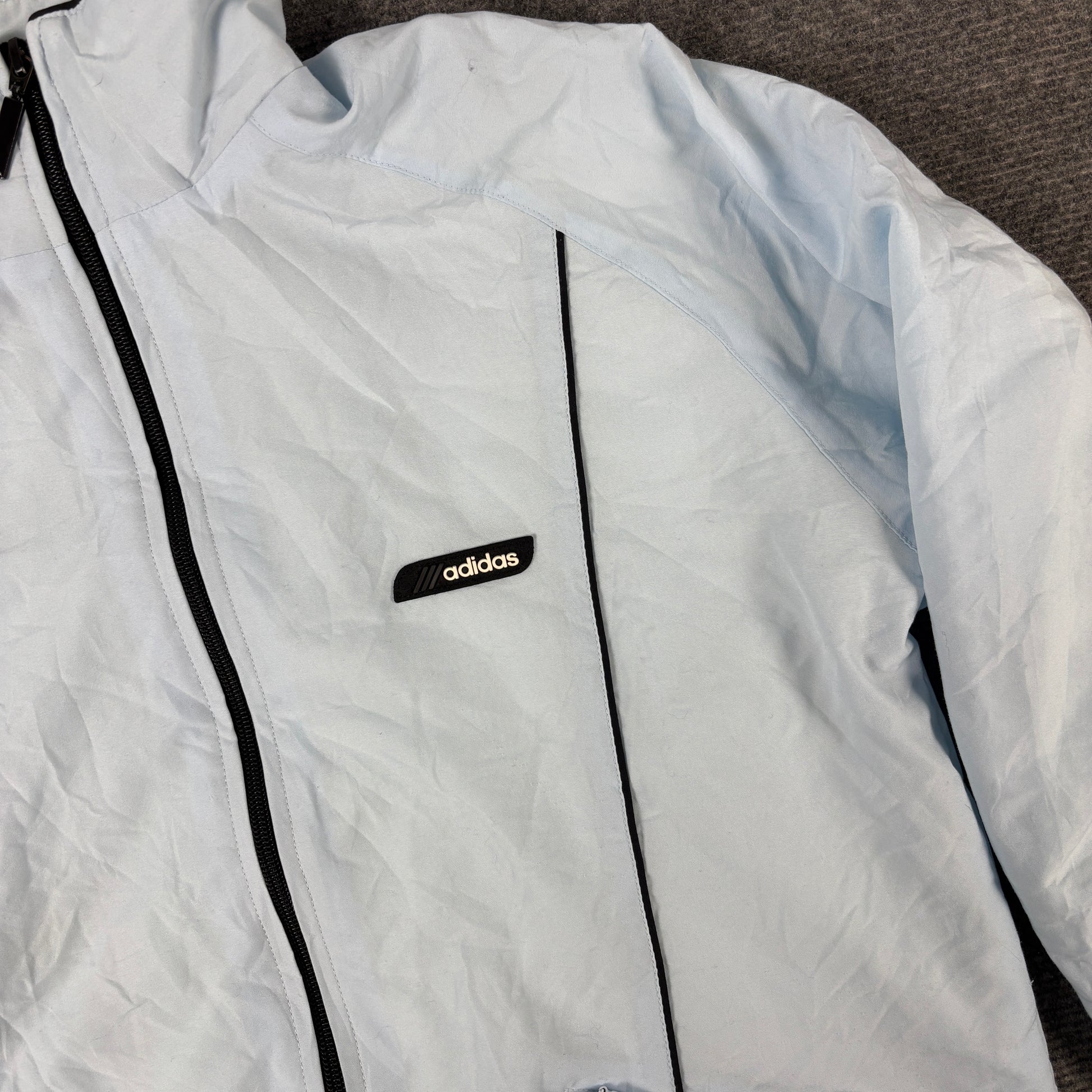 Vintage 00s Adidas Activewear Jacket Women's Medium Baby Blue