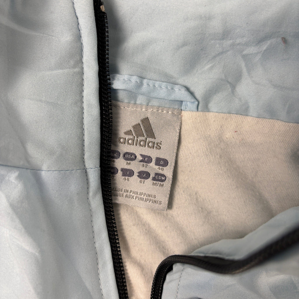 Vintage 00s Adidas Activewear Jacket Women's Medium Baby Blue
