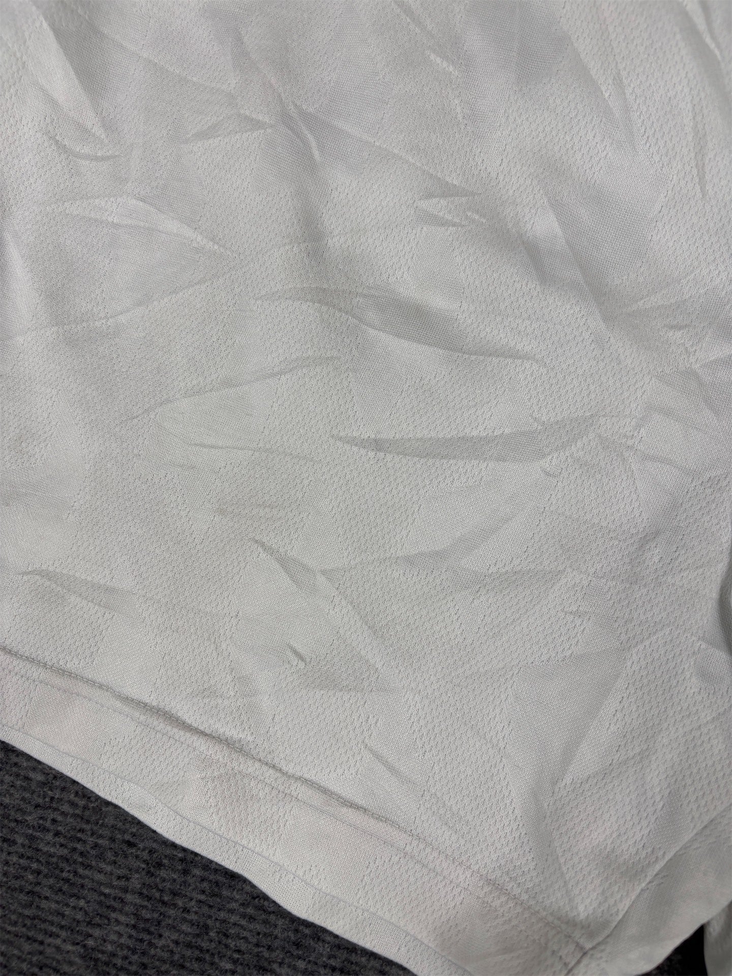 Vintage 90s Nike Shorts Size M White Textured Satin Football Style