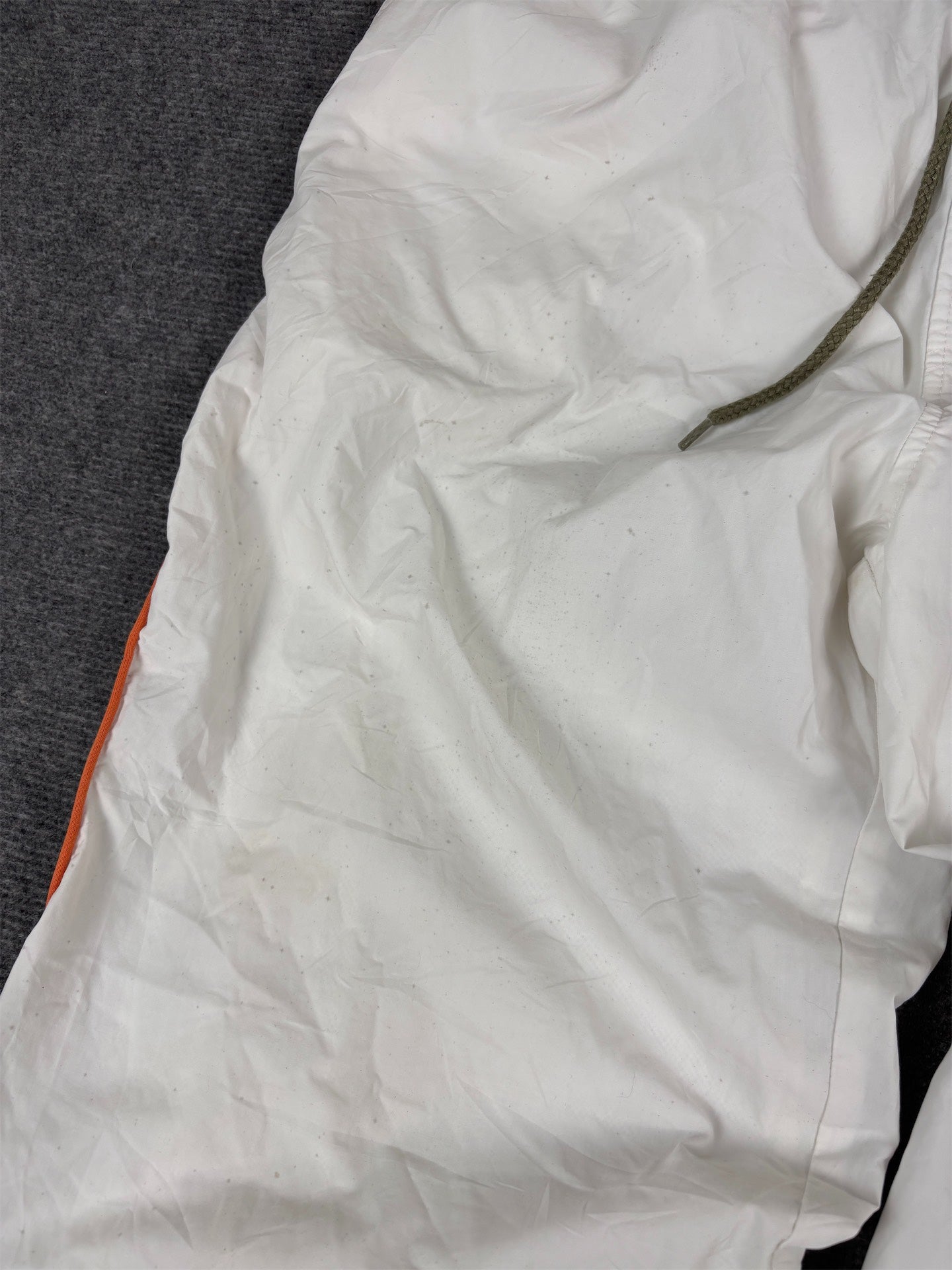 Vintage Y2k Adidas 3/4 Track Pants Men’s L White Orange Cargo Pocket Windbreakers